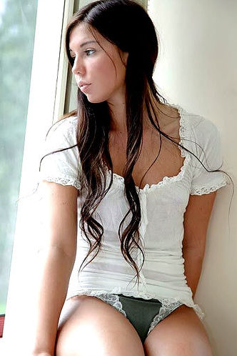 Euro Teen In Window
